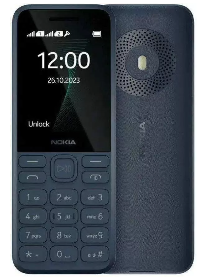 Сотовый телефон Nokia 130 TA-1576 DS Dark Blue(2G,2*SIM,2.4",320х240,mSD до 32Gb,1450 мАч,BT,фонар.)