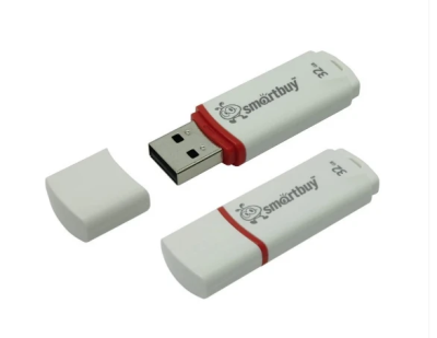 Флэш-память USB_ 32 GB Smartbuy Crown White (SB32GBCRW-W)