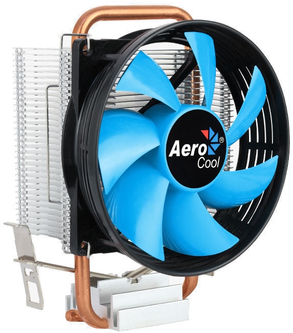 Вентилятор Aerocool Verkho 1-3P (универсальный, 100W, 27.6 dB, 2300 rpm, 90мм, 3pin, медь+алюминий)