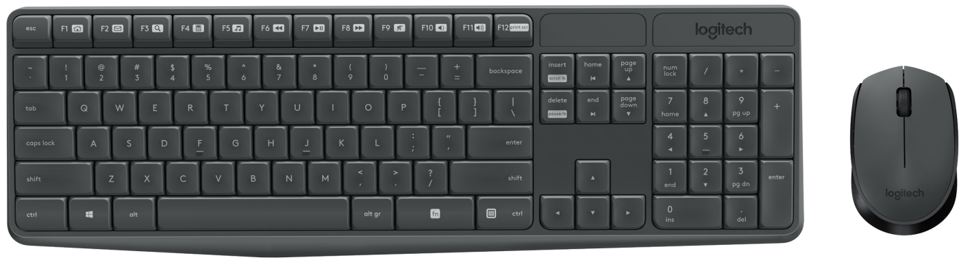 Клавиатура+мышка Logitech MK235 беспроводные (920-007948)_