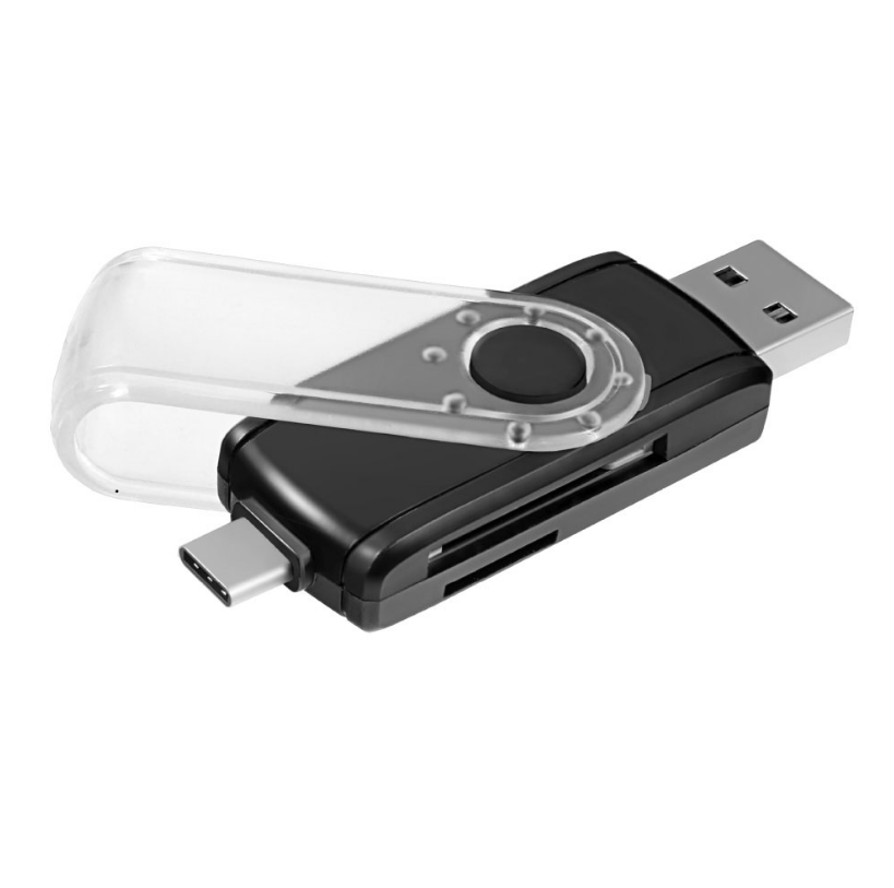 Кард-ридер  Ginzzu GR-588UB USB3.0/OTG Type C