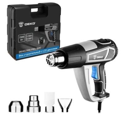 Строительный фен Deko DKHG2500 PRO 2500Вт темп.350/600С (085-1078)