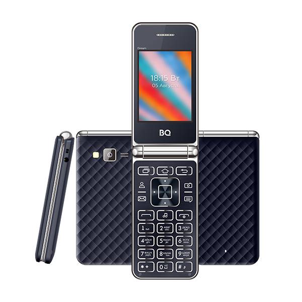 Сотовый телефон BQ BQM-2445 Dream Dark Blue (2*SIM, 2,4",32Mb,320х240,0,3Мп,800 мАч,BT)