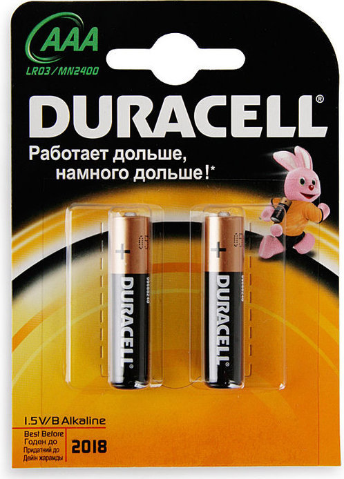 Батарейки DURACELL AAA LR03  2шт.