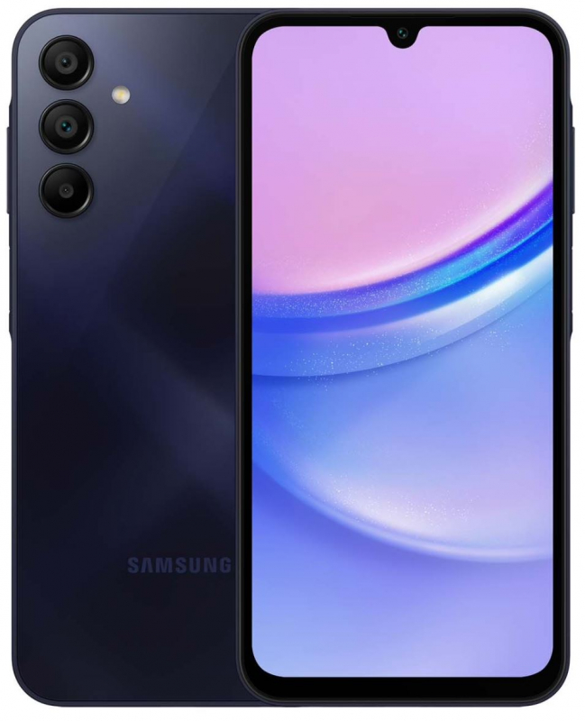 Смартфон Samsung SM-A155F Galaxy A15 6/128Gb темно-синий <2SIM 4G 6.5" 8х2ГГц 2340х1080 90Гц And14>