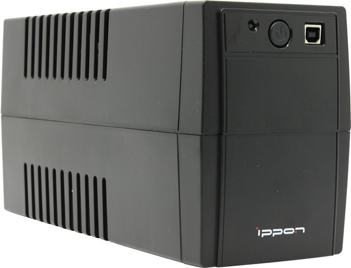 Источник б.п. UPS IPPON BACK Basic 850VA (480Вт/12В/9Ач х1шт/162-275В/IEC-320-3роз/нет кабелей)Black