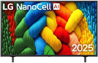 Телевизор 50" LG 50NANO80A6B.ARUG (4К UHD/NanoCell/DVB-T2/C/S2/USB2/HDMIх3/SmartTV/Wi-Fi)