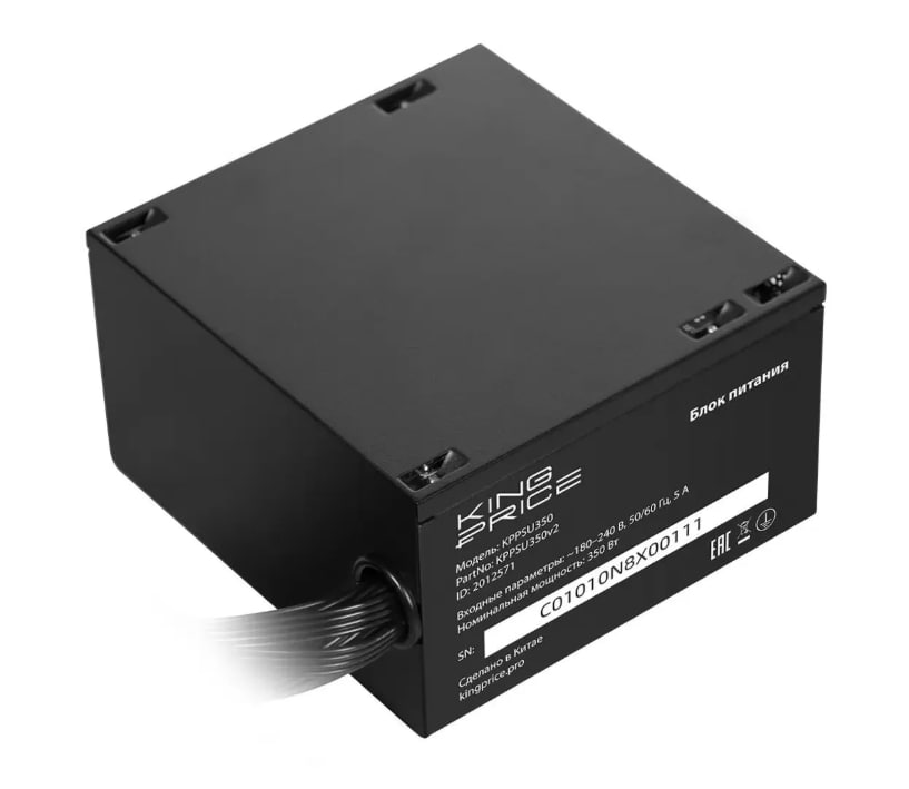 Блок питания 350W ATX KingPrice KPPSU350 (20+4pin) 120mm fan 2xSATA 