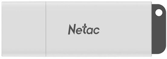 Флэш-память USB_ 16 GB Netac U185 <NT03U185N-016G-20WH>, USB2.0, с колпачком, пластиковая белая