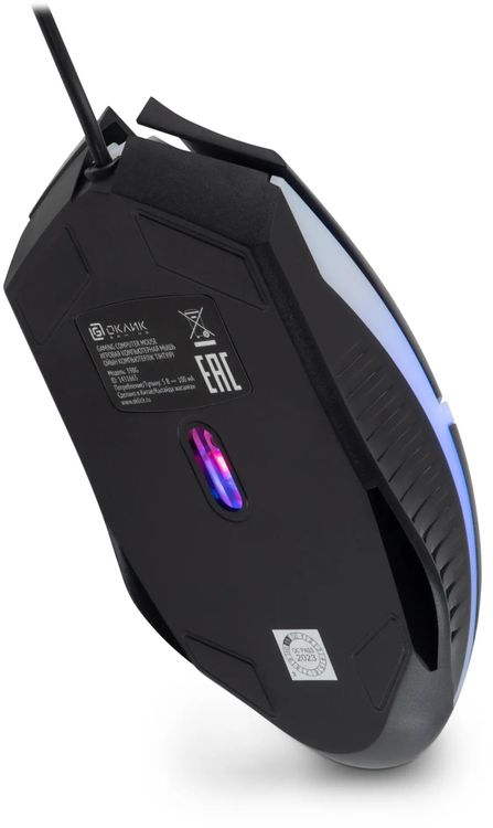 Мышь Oklick 398G черный оптическая (2400dpi) USB (4but) для ноутбука