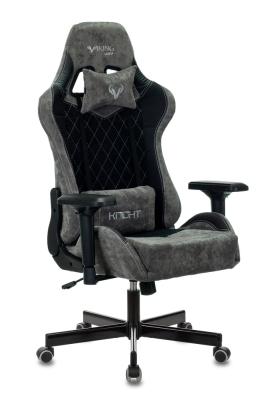 Кресло игровое Zombie VIKING 7 KNIGHT Fabric черный текстиль/эко.кожа с подголов. крестовина металл
