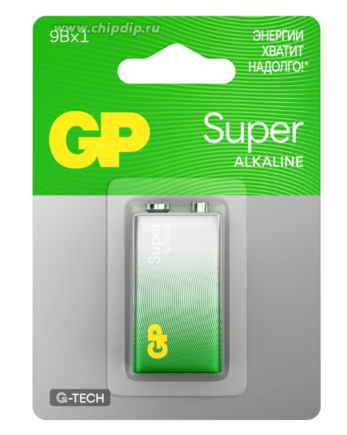 Батарея GP Super GP1604AA  6LR61 SR1 Крона  1шт