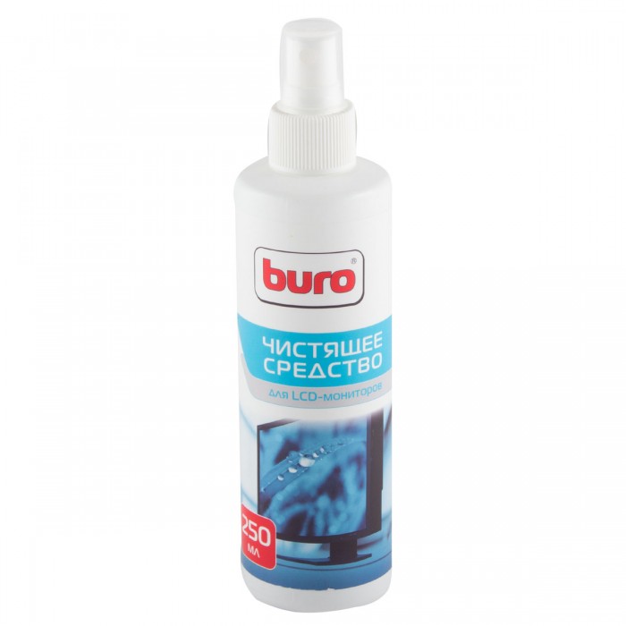 Спрей BURO (BU-Slcd) для чистки LCD-мониторов, КПК, мобильных телефонов, 250 мл