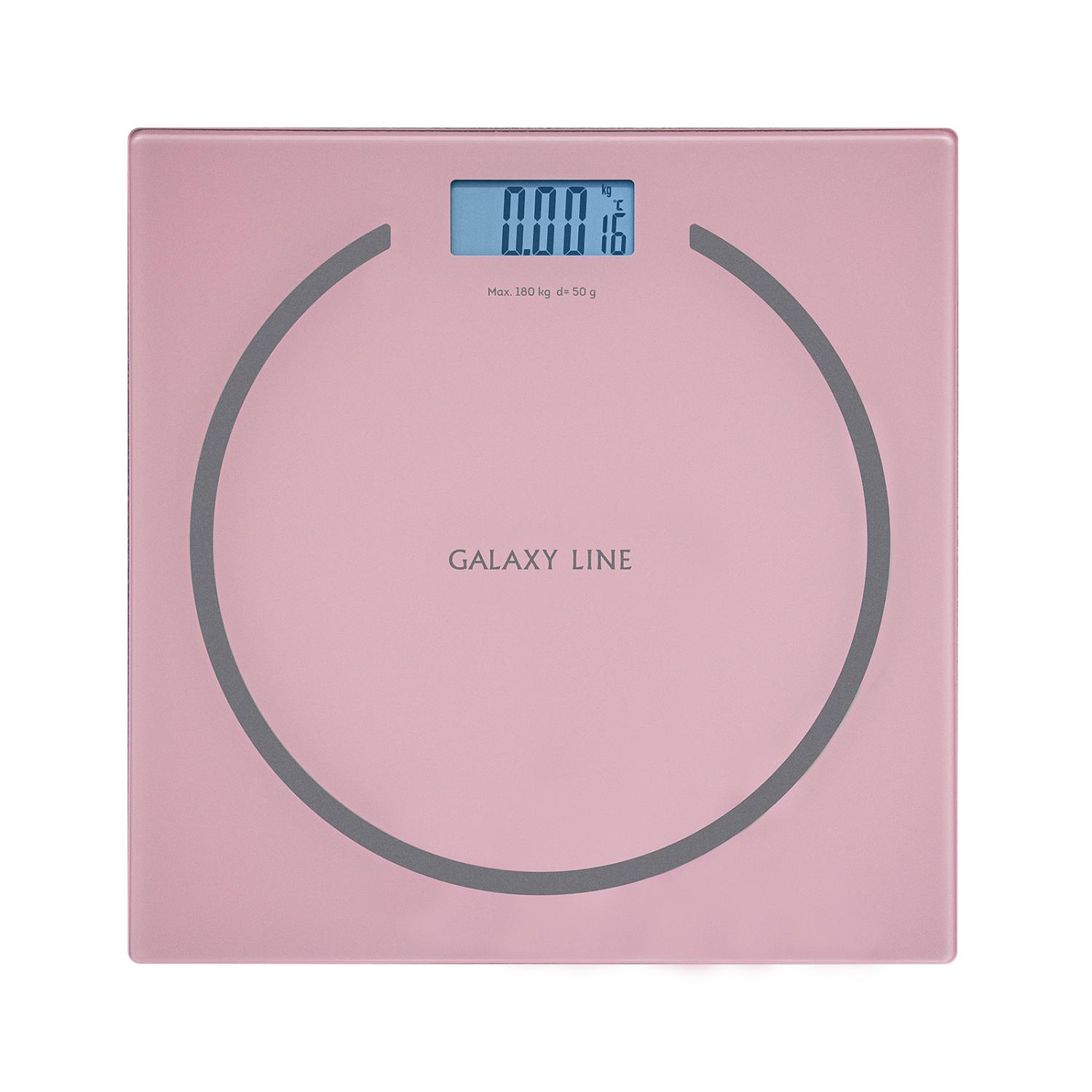 Весы напольные электронные Galaxy LINE GL 4815 розовые