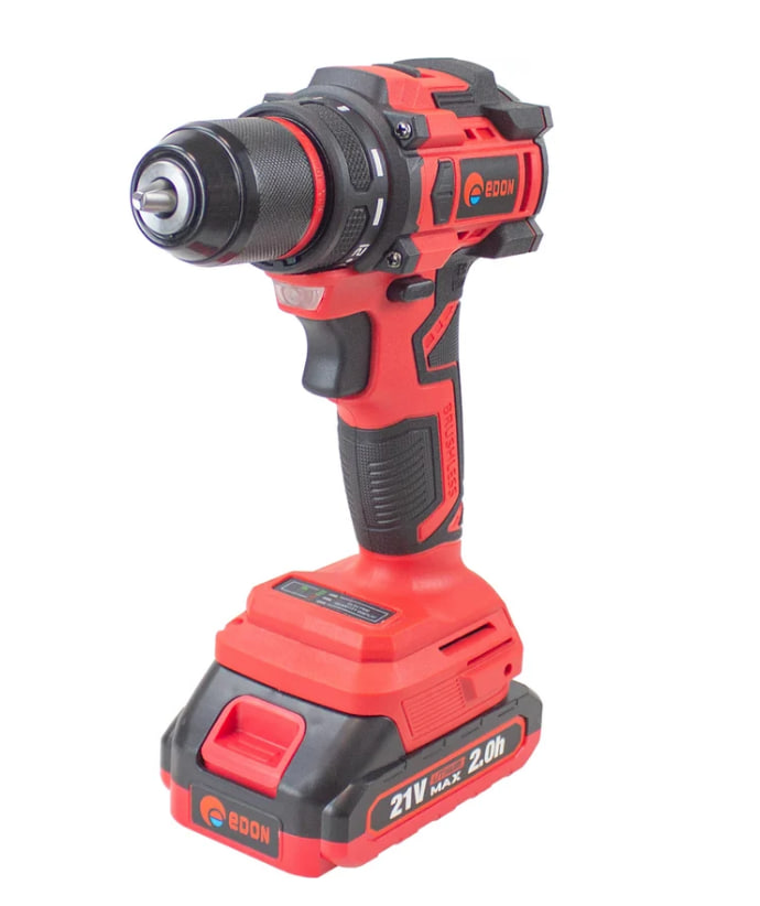 Аккумуляторный шуруповерт Edon UAD-21BL  бесщеточ. (21В,40Нм;2х2,0Ач Li-Ion)