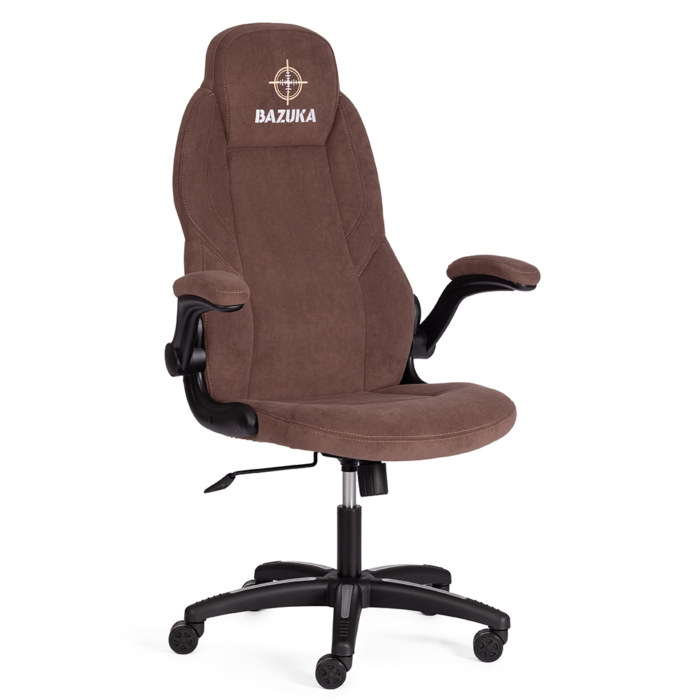 Кресло TETCHAIR BAZUKA флок, коричневый,6