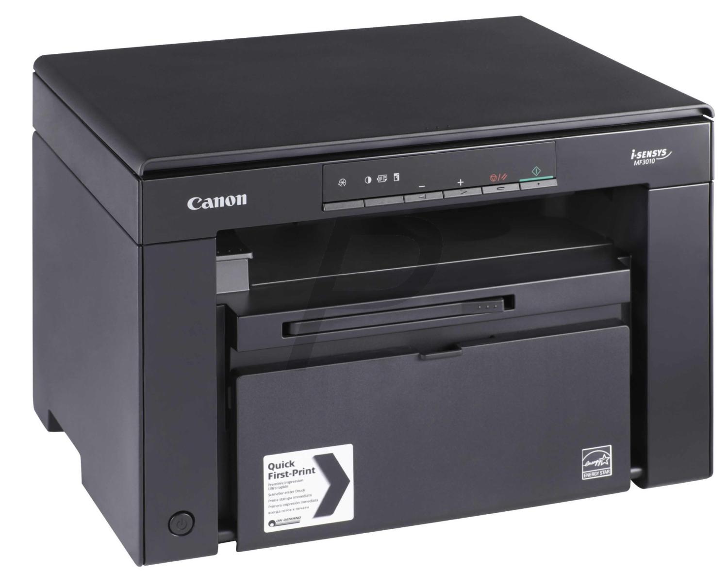 Принтер лазерный Canon МФУ i-Sensys MF3010 (А4,64Mb,18 стр/мин,1200x600dpi,USB,325/725/925) черный