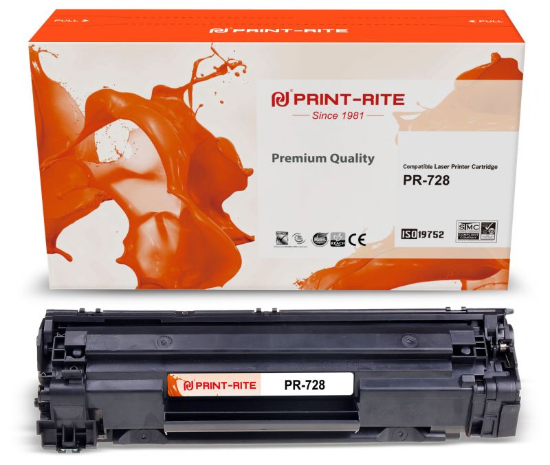 Картридж лазерный Print-Rite TFH898BPU1J PR-728 728 черный (2100стр.) для Canon i-Sensys MF4410/4430