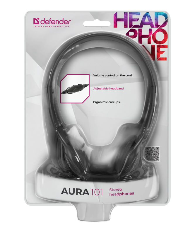 Наушники Defender Aura 101 черный
