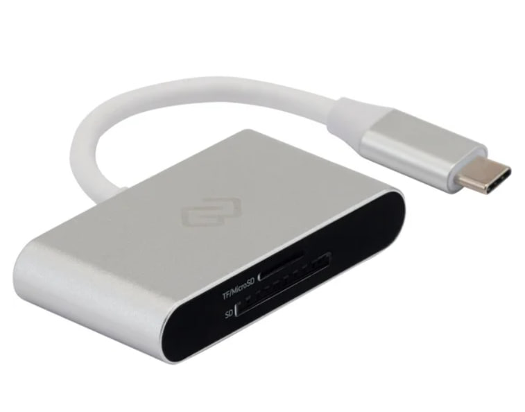 Кард-ридер  Digma CR-C2501-S серебристый USB Type-C