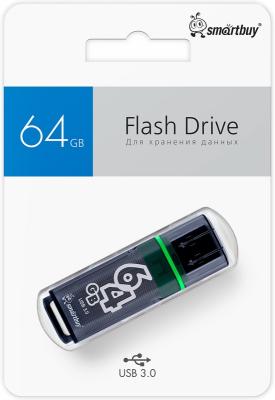 Флэш-память USB_ 64 GB Smartbuy Glossy series темно-серый (SB64GBGS-DG)