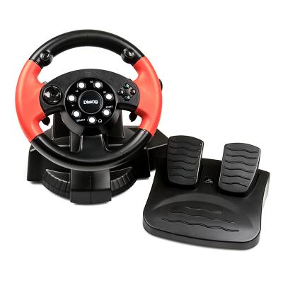 Руль Диалог GW-225VR Dialog E-Racer - вибро, 2 педали + рычаг, PC USB/PS4&3/XB1&360/Android/Switch