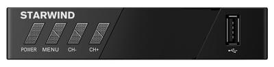 Ресивер DVB-T2 Starwind CT-140 черный DVB-T2/DVB-C/IPTV /Кабель RCA в комплекте