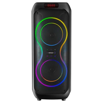 Колонка Ginzzu GM-114, Акустическая система Midi BT/USB/TF/FM/MIC/ДУ