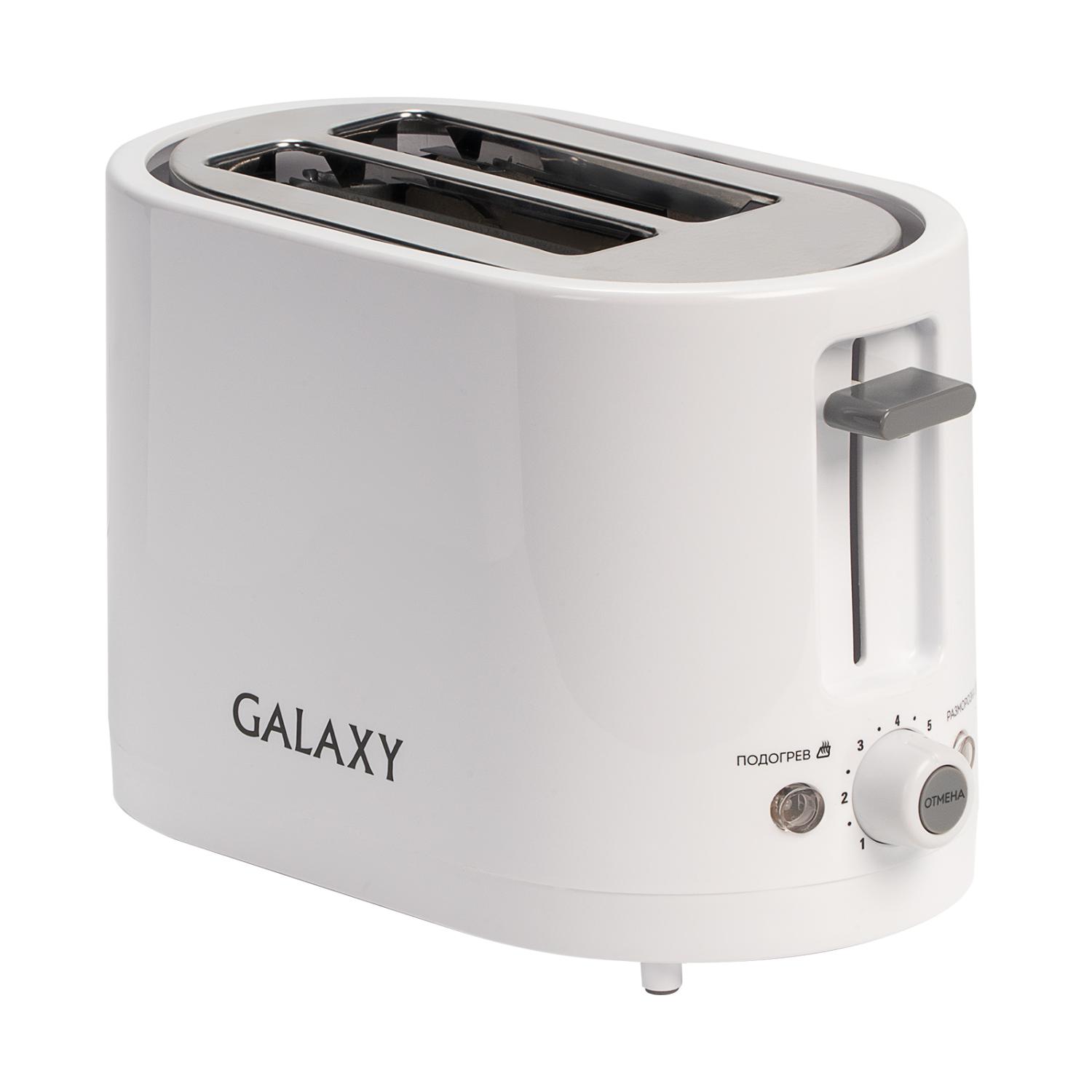 Тостер Galaxy GL 2908 (800Вт, функция размораживания и подогрева)