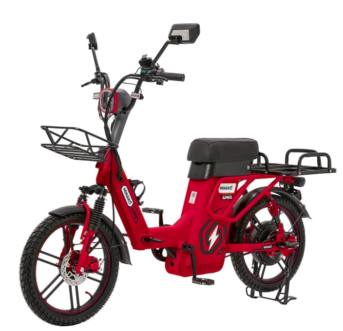 Электровелосипед Minako UNO колеса 20'', 60V/30А, до 100км на заряде