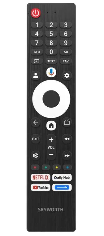 Телевизор 55" Skyworth 55Q66H QLED Smart Eye Care Frameless черный/4K Ultra HD/DVB-T2/60Hz