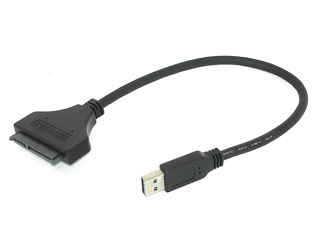 057931 Переходник SATA на USB 3.0 на шнуре 30см DM-685 (для 3,5" не подходит)