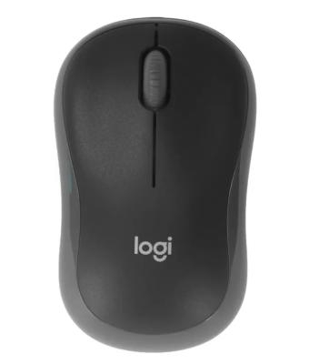 Мышка Logitech M186 черный/серый беспроводная (910-004131)