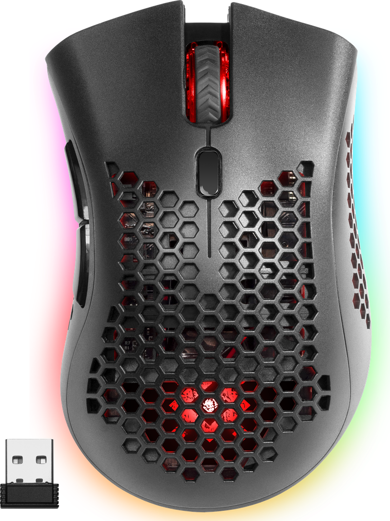 Мышь Defender Warlock GM-709L RGB,8кнопок, 2400dpi беспроводная игровая