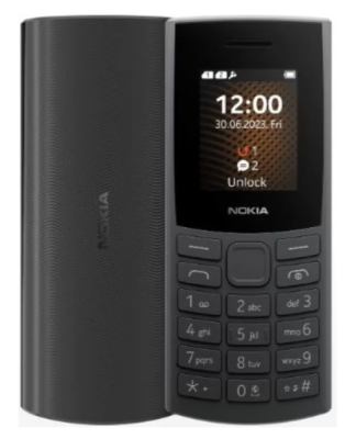 Сотовый телефон Nokia 105 TA-1551 4G DS черный (2*nanoSIM,1.8",160х128,1450 мАч,FM-радио,BT,фонарик)