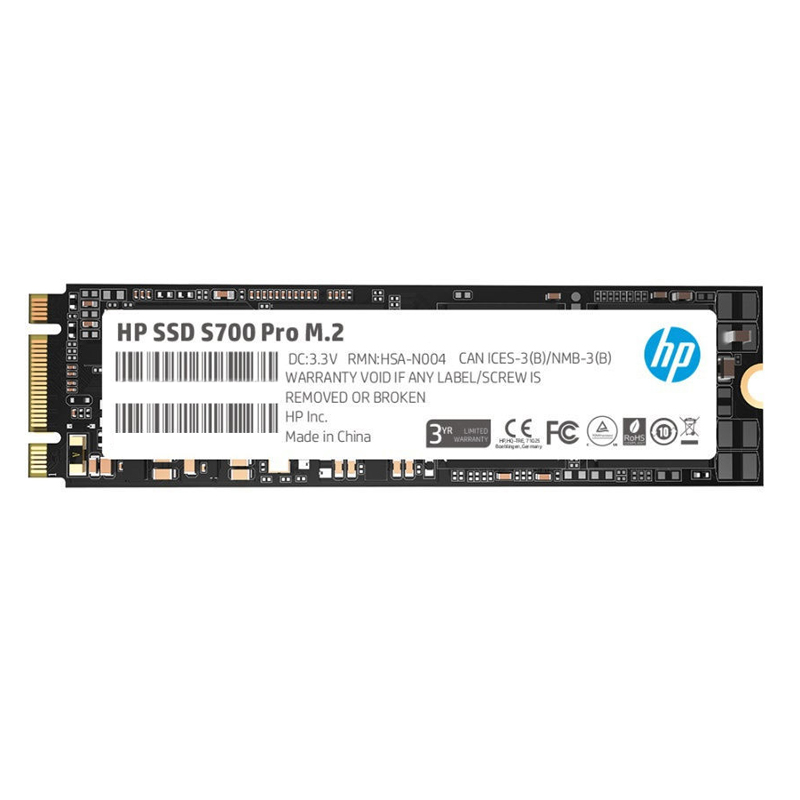 Диск SSD M.2 2280 512Gb HP S700 Pro Series <2LU76AA> (SATA3, up to 564/504MBs, DRAM, 340TBW)