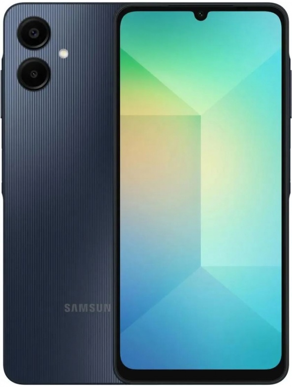 Смартфон Samsung SM-A065 Galaxy A06 4/64Gb черный <2SIM 4G 6.7" 8х2ГГц 1600х720 NFC-нет 5000 And14>