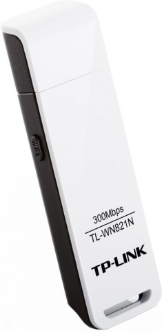 Сетевой адаптер TP-Link TL-WN821N USB 300 Mbps, Atheros, MIMO, кабель, 2.4GHz