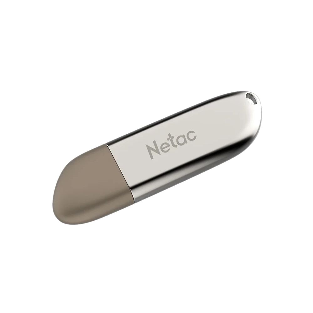 Флэш-память USB_128 GB Netac U352 <NT03U352N-128G-20PN>, USB2.0, с колпачком, металлическая 