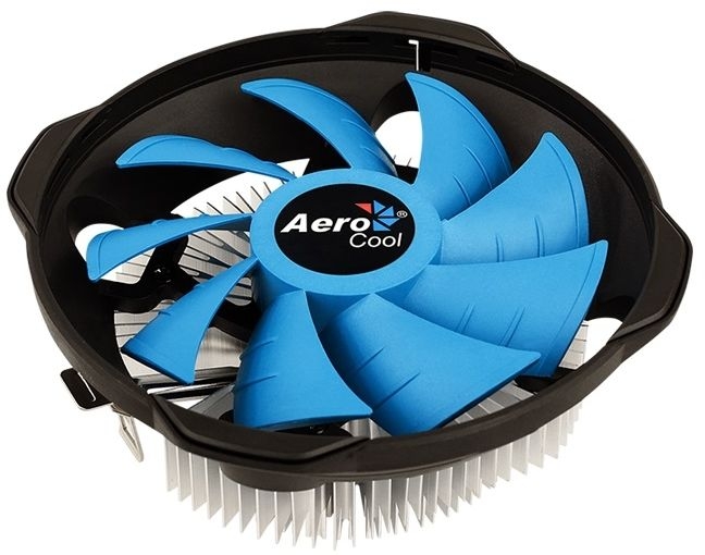 Вентилятор Aerocool BAS AUG (AM4,LGA1200/1151,15-26 dB, 1000-2000 rpm,120мм, 4pin, медь+ алюм,125Вт)