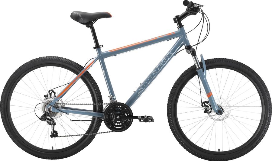 Велосипед Stark'22 Outpost 26.1 D Steel серый/оранжевый 20"