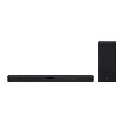 Саундбар LG SN5<2.1; 2x45+220Вт; RMS 400Вт; Bluetooth:4.0; Optic in; HDMI IN , HDMI OUT (TV ARC)>