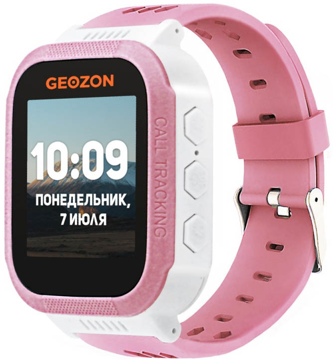 Детские умные часы GEOZON Classic розовый GEO-G-W06PNK <1.44",IPS, LBS, GSM, IP54, 400mAh>