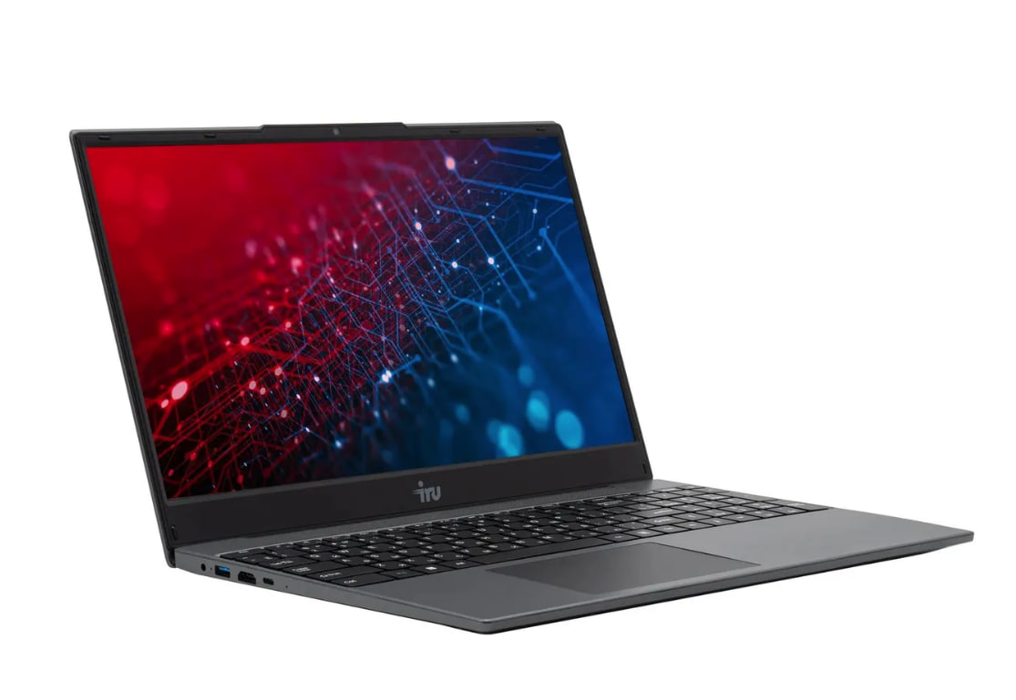 Ноутбук IRU Tactio 15PHR Ryzen 5 7430U/16Gb/SSD512Gb/Vega 7/15,6" IPS/FHD/DOS/black