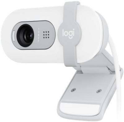 Камера Web Logitech HD Webcam Brio 100 белый 2Mpix (1920x1080) USB-A с микрофоном (960-001618)