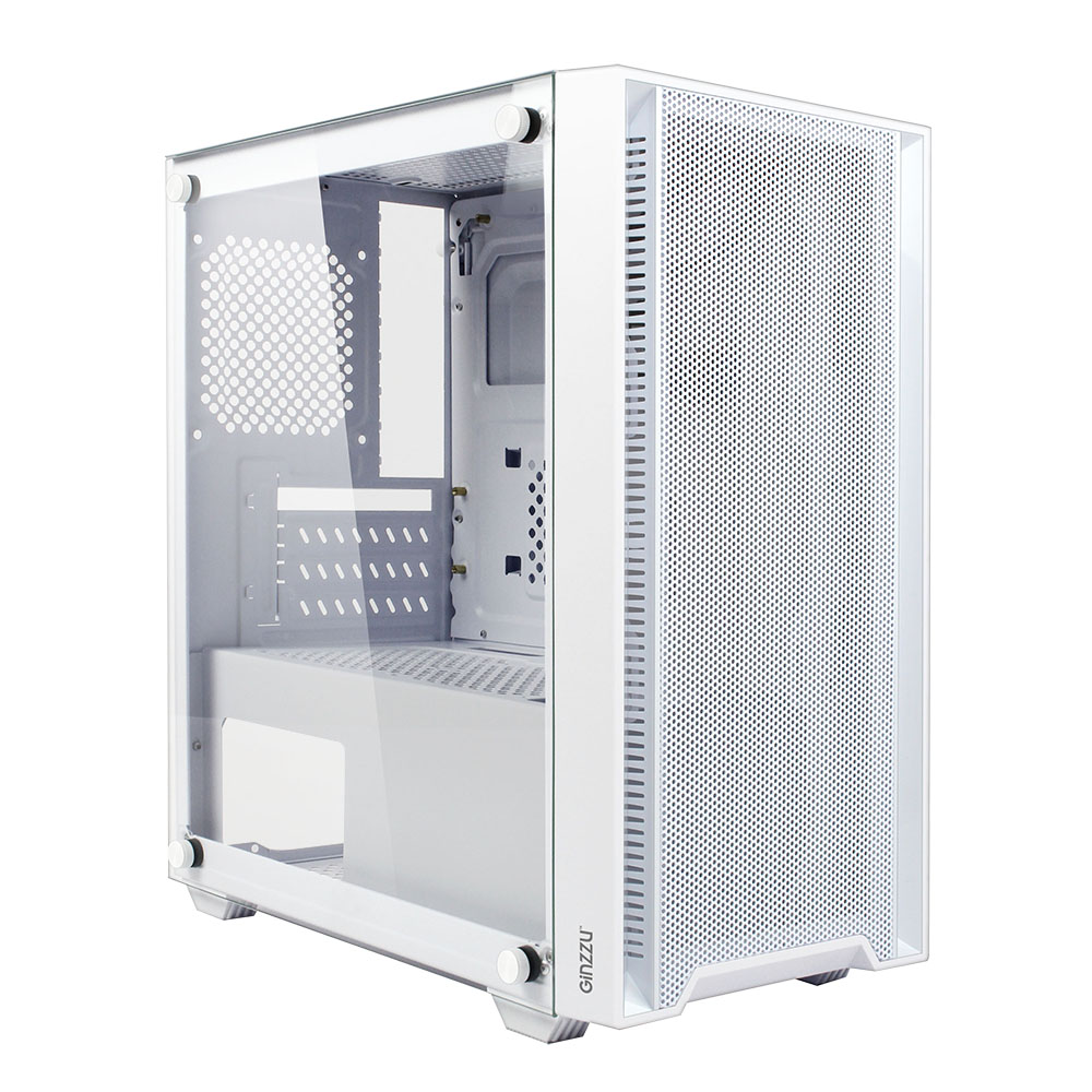 Корпус mATX MidiTower Ginzzu CL540 Белый