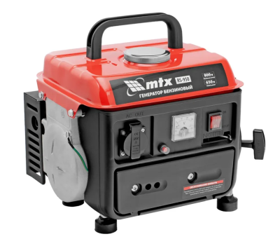 Генератор  бензиновый MTX RS-950, 0,8 кВт, 230В, ручной стартер
