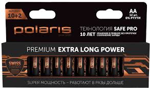 Батарейки Polaris PB AAA (LR03) Premium алкалиновая 12 шт блистер