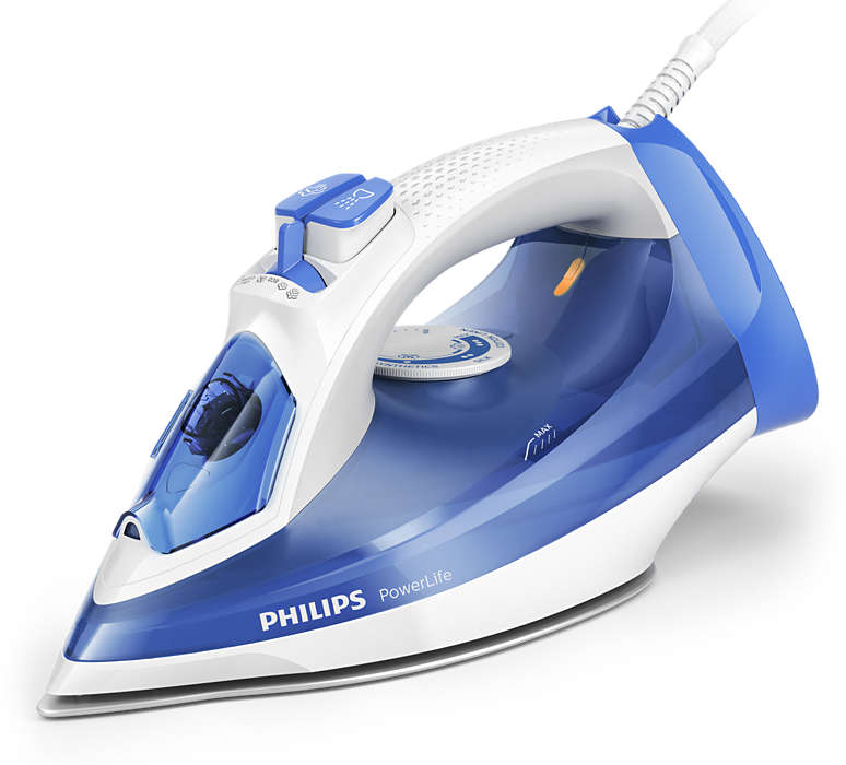 Утюг Philips GC2990/20 (2300 Вт,подошва металлокерамика,пар.удар 140 г/мин) синий/белый