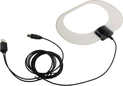 Антенна телевизионная RЕМО BAS-5119-DX <Активная,комнатная,DVB-T2,Блок питания. Усиление:33dBi>